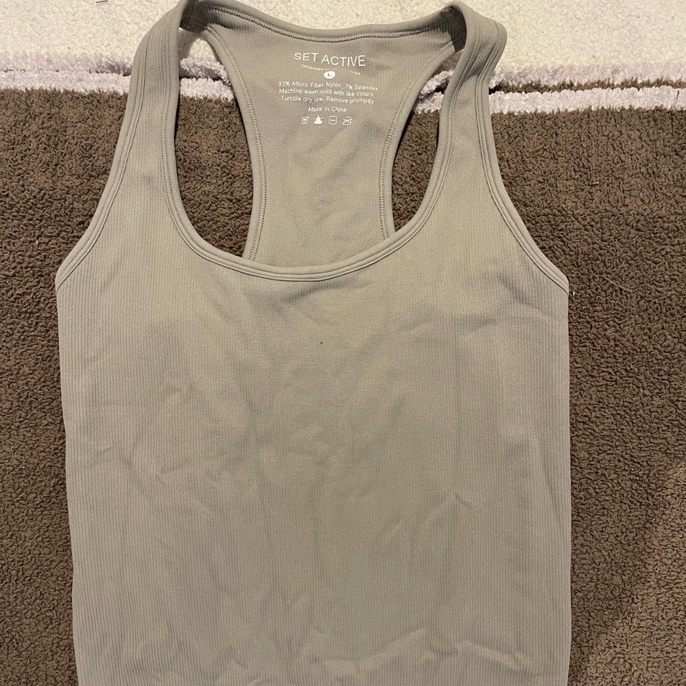 SET Active Gray Tank Top